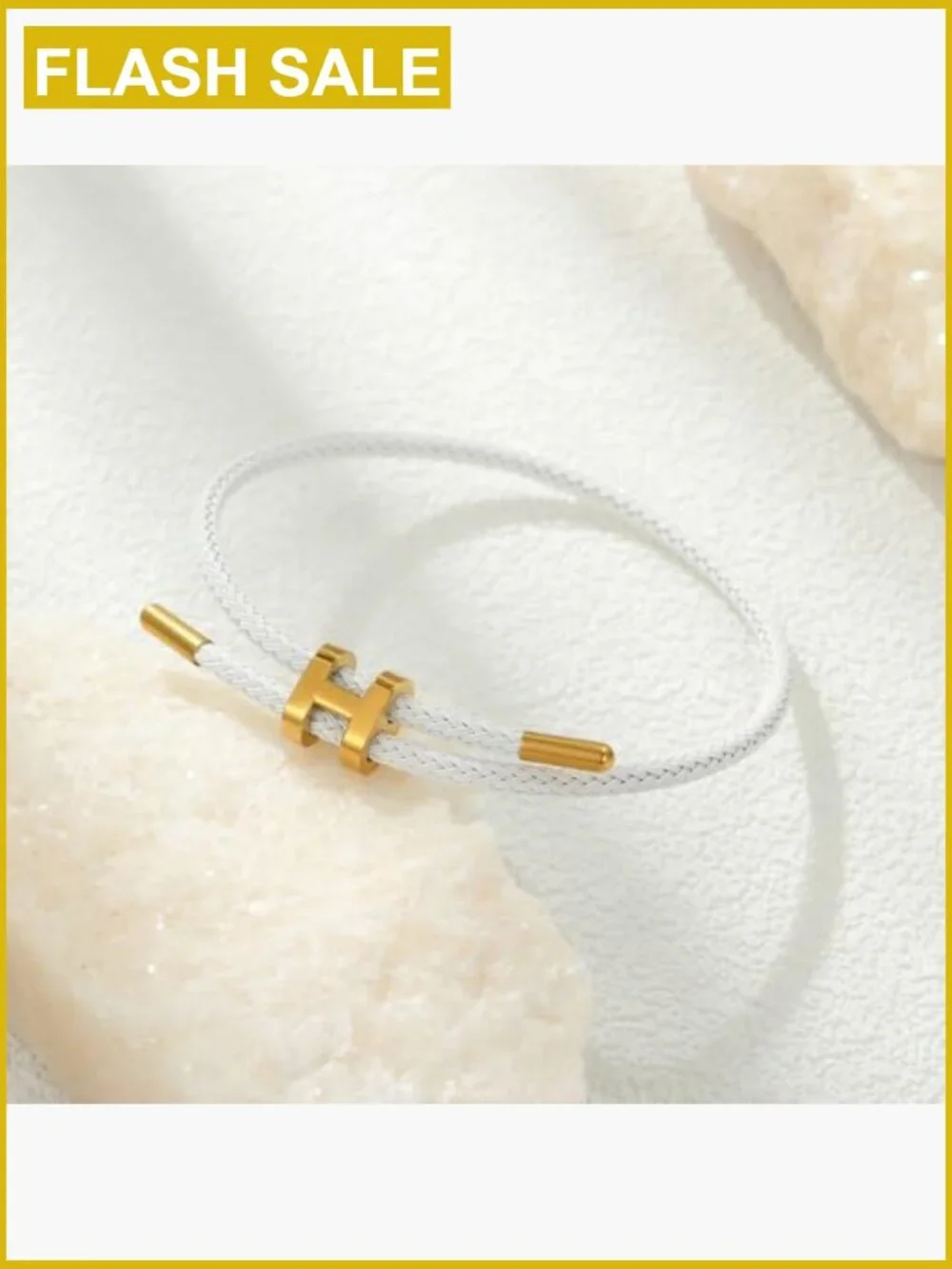 Adjustable Charm Bracelet, 18k Gold-Plated Chain